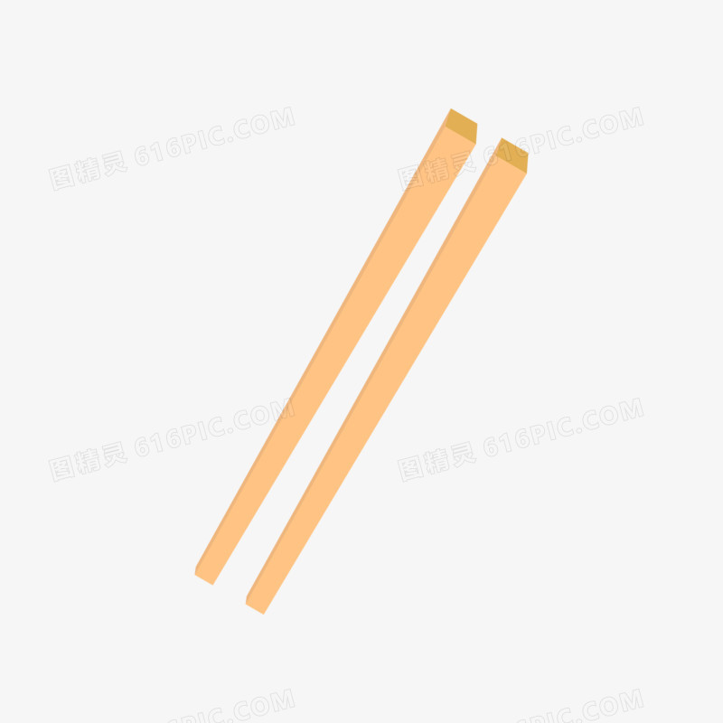 卡通矢量一次性筷子素材