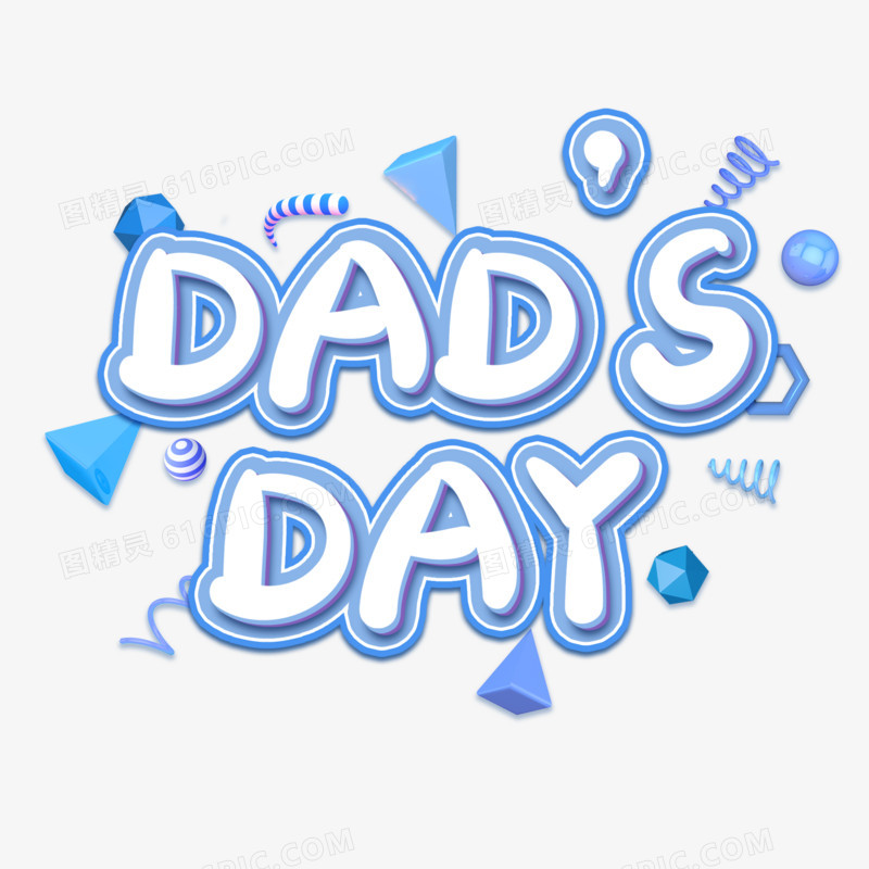 Dad'SDay创意父亲节英文艺术字设计