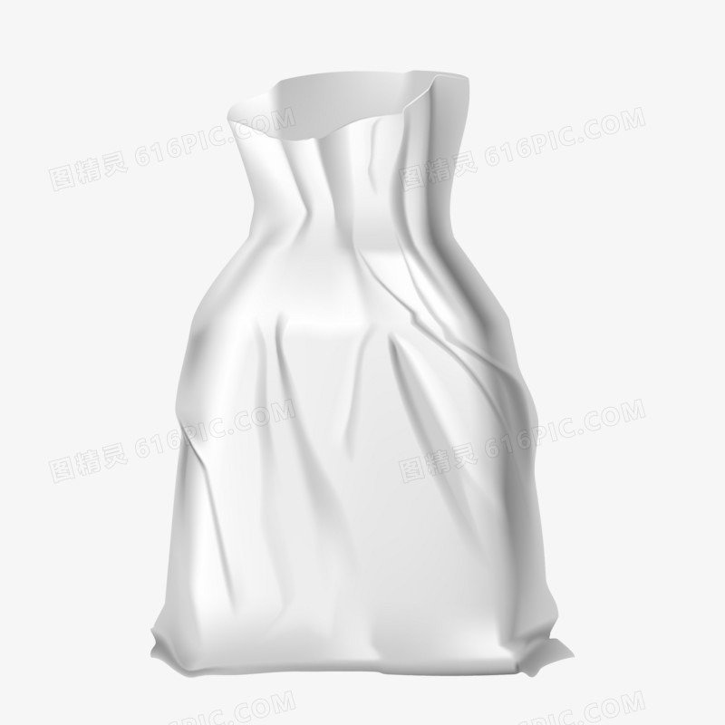 白色塑料包装袋素材