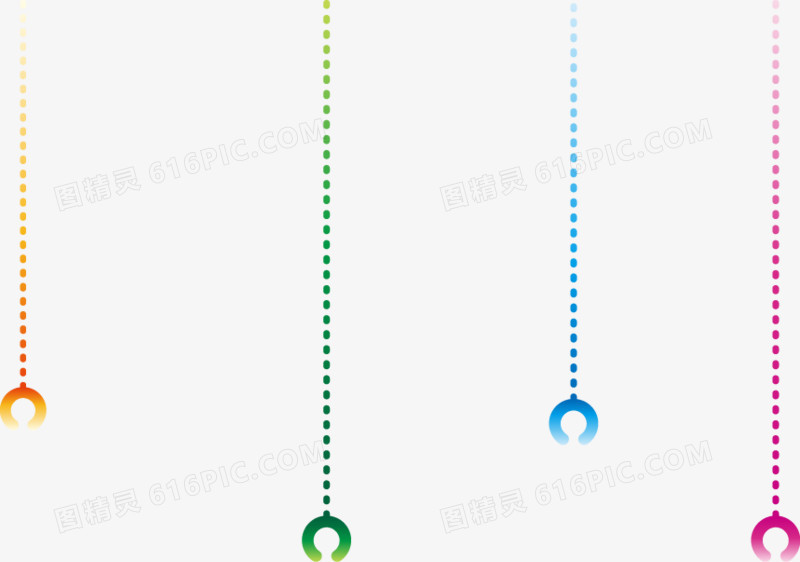 抽象彩色线条挂件