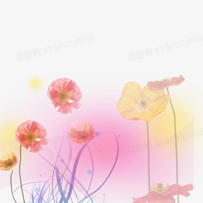 花卉 花纹底纹背景