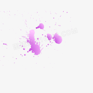 紫色滴溅的墨迹