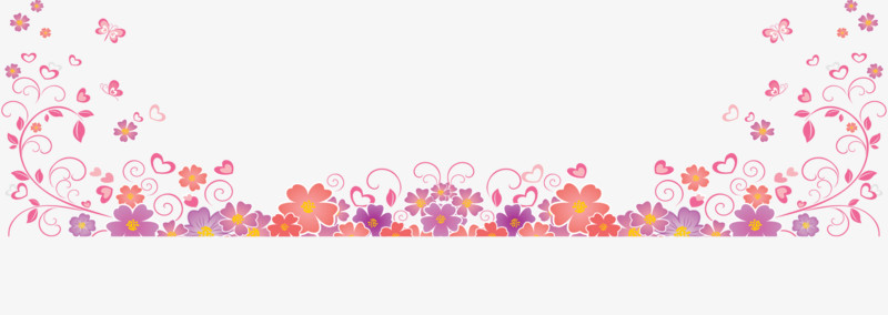 春天花纹边框