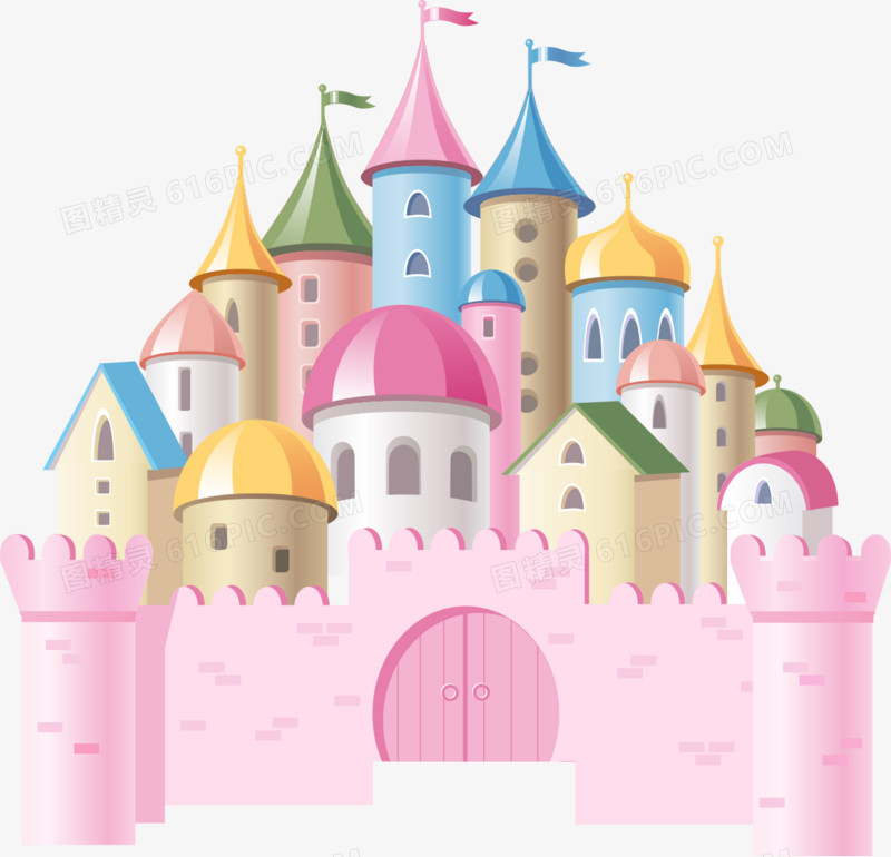 梦里的童话城堡素材