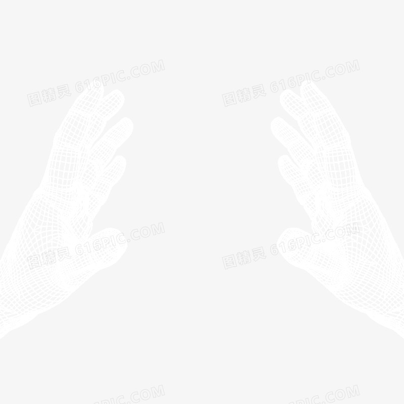科技 线条手型