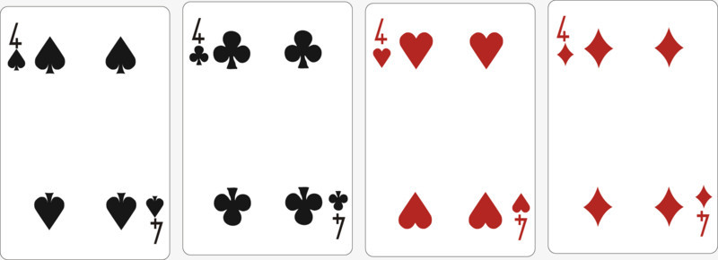 4精美扑克牌模版