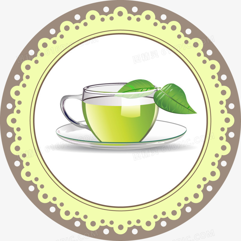 绿茶红茶矢量素材
