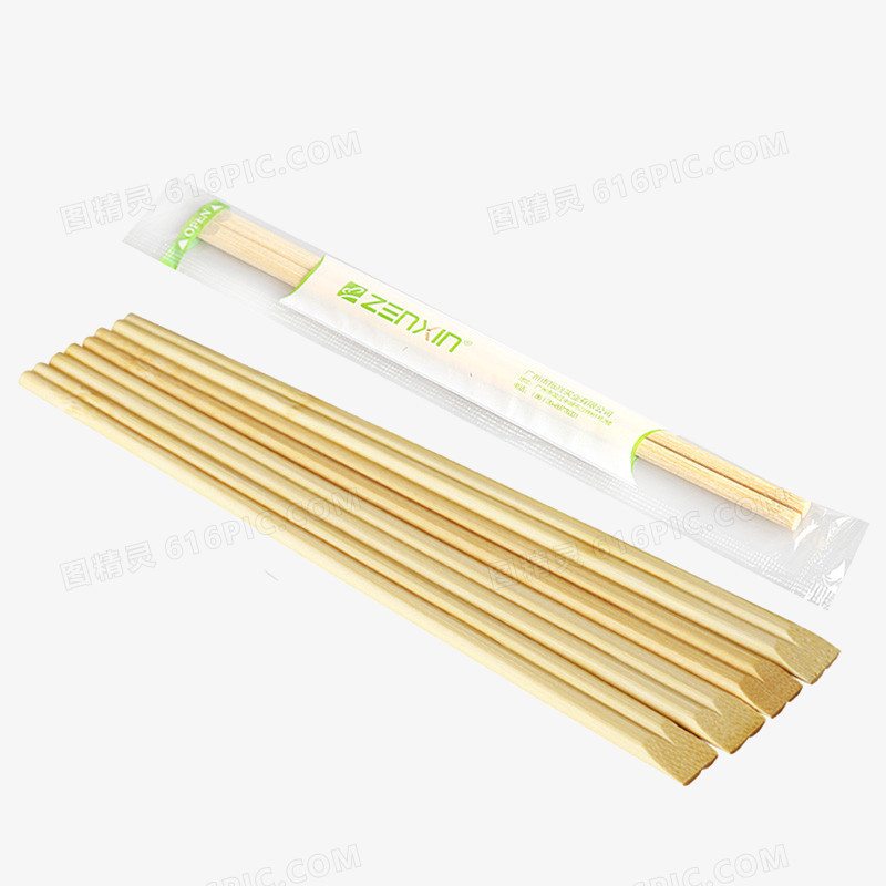 生竹筷子免抠素材