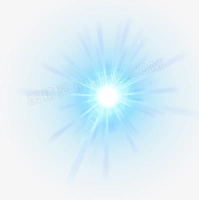 蓝色绽放光效
