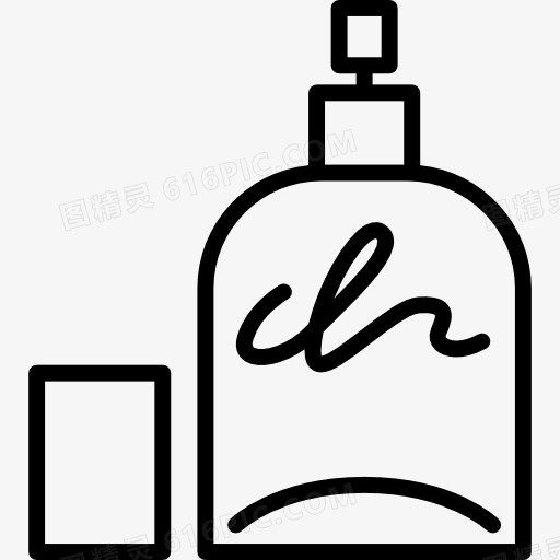 香水瓶与盖图标