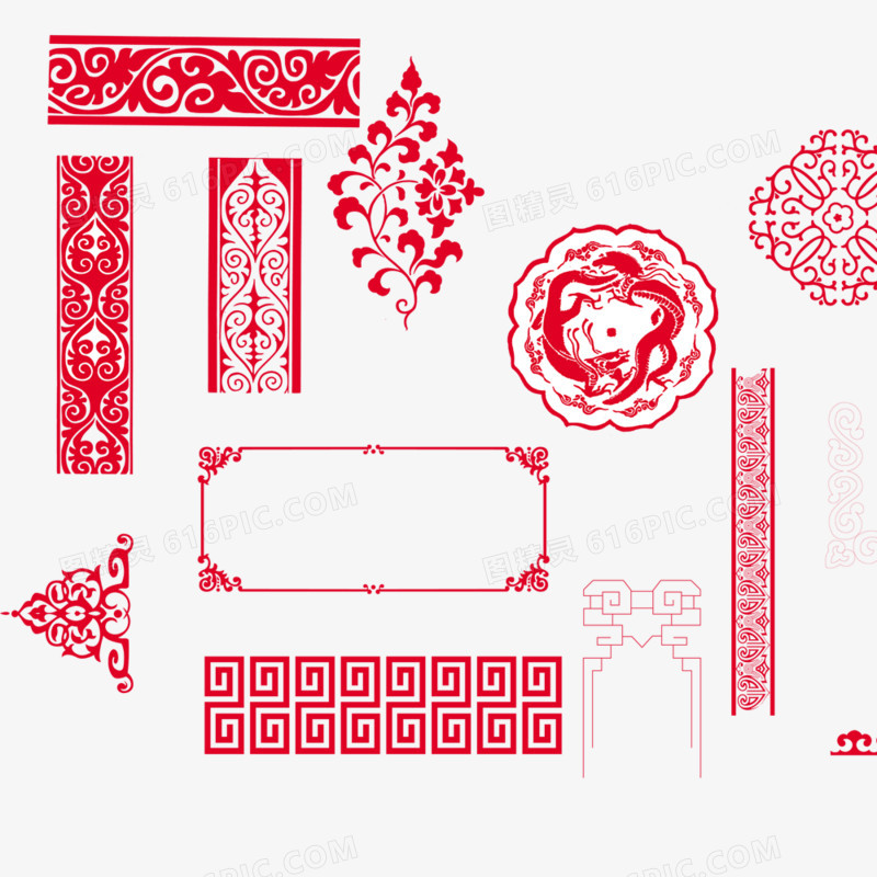 中国风传统花纹边框装饰