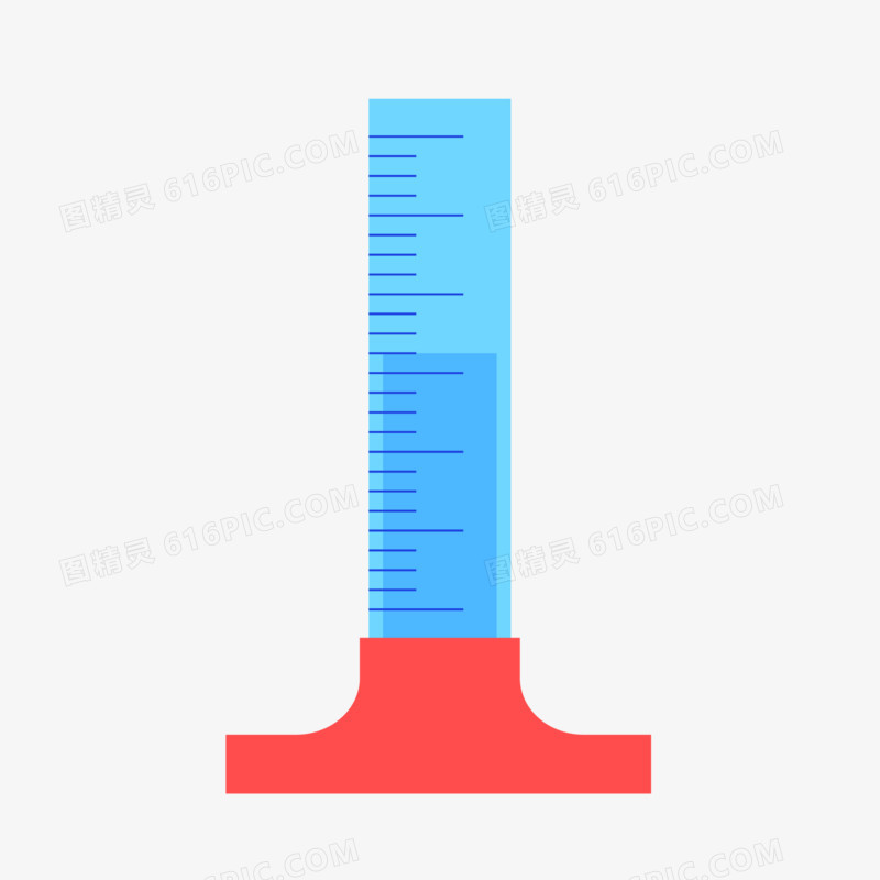 扁平卡通矢量量筒素材