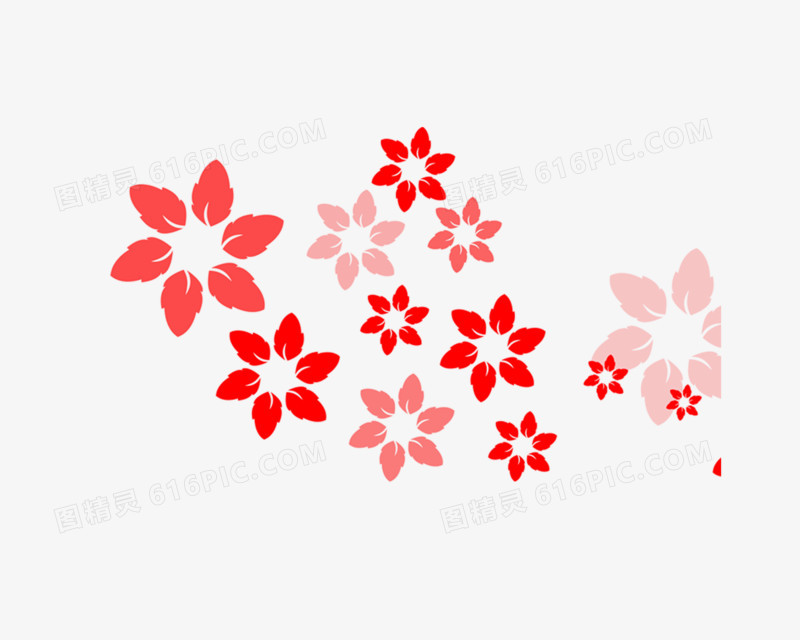 红色花朵纹理背景