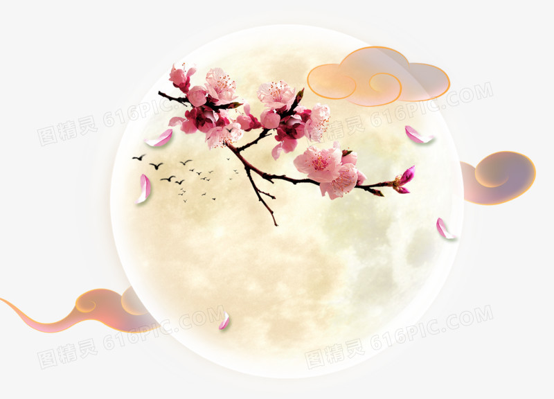 中秋节发光月亮