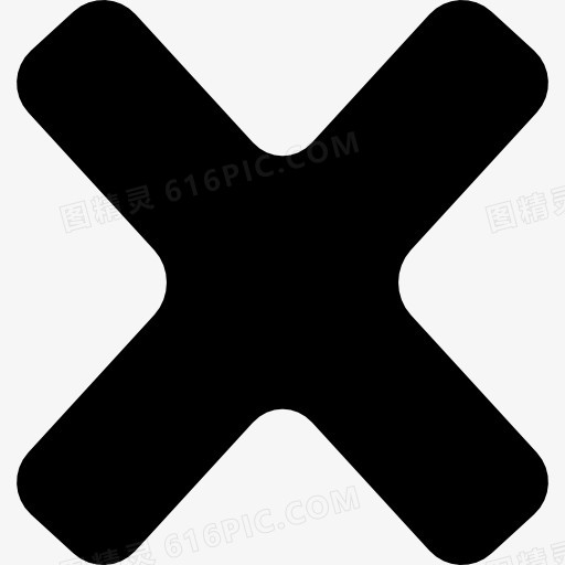 圆形的黑色十字架图标