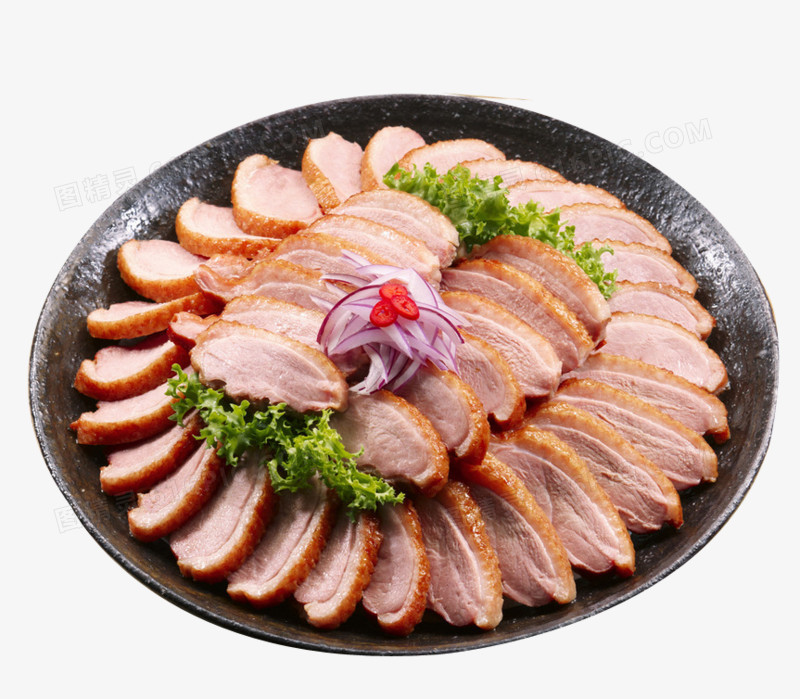 韩式熏制烤鸭图片素材