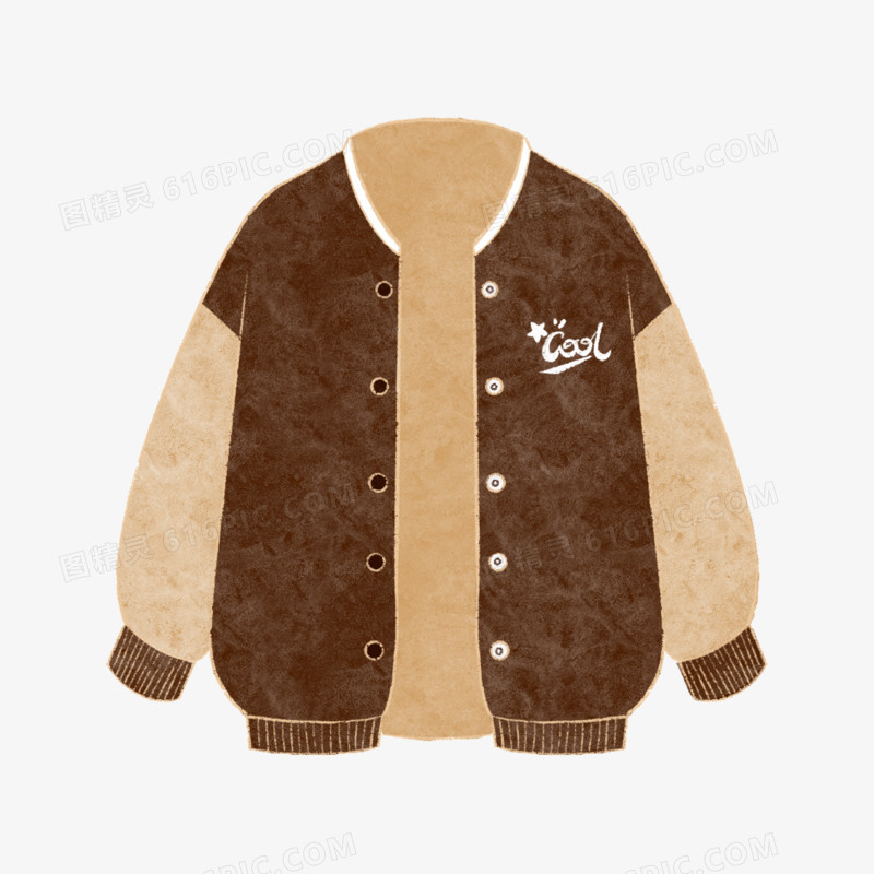 一组学院风秋装穿搭合集插画之棒球服素材