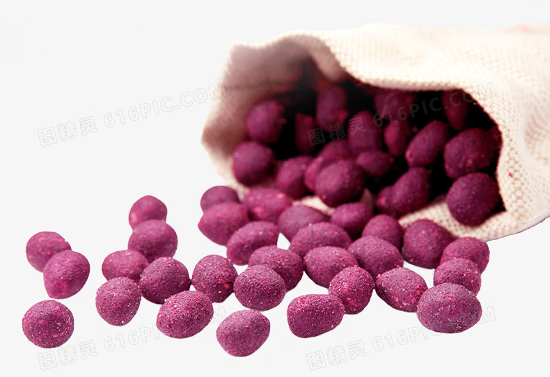 麻袋里的紫薯花生