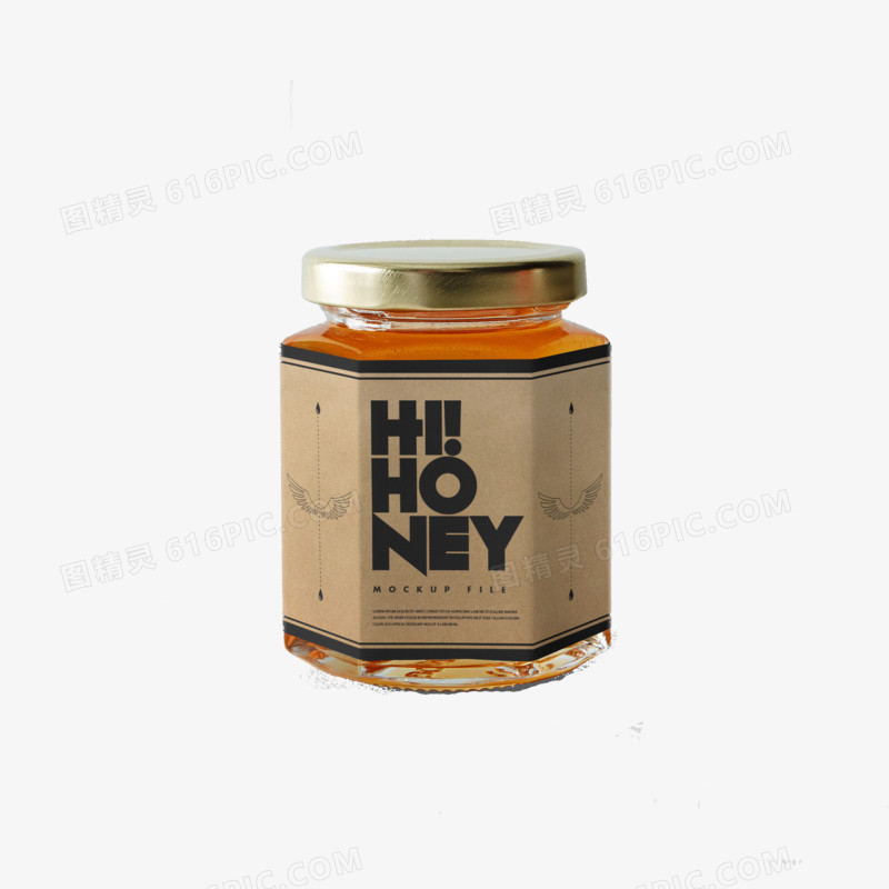 honey蜂蜜罐psd素材