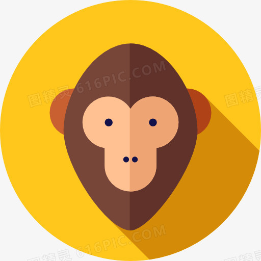 一只长脸的猴子头像