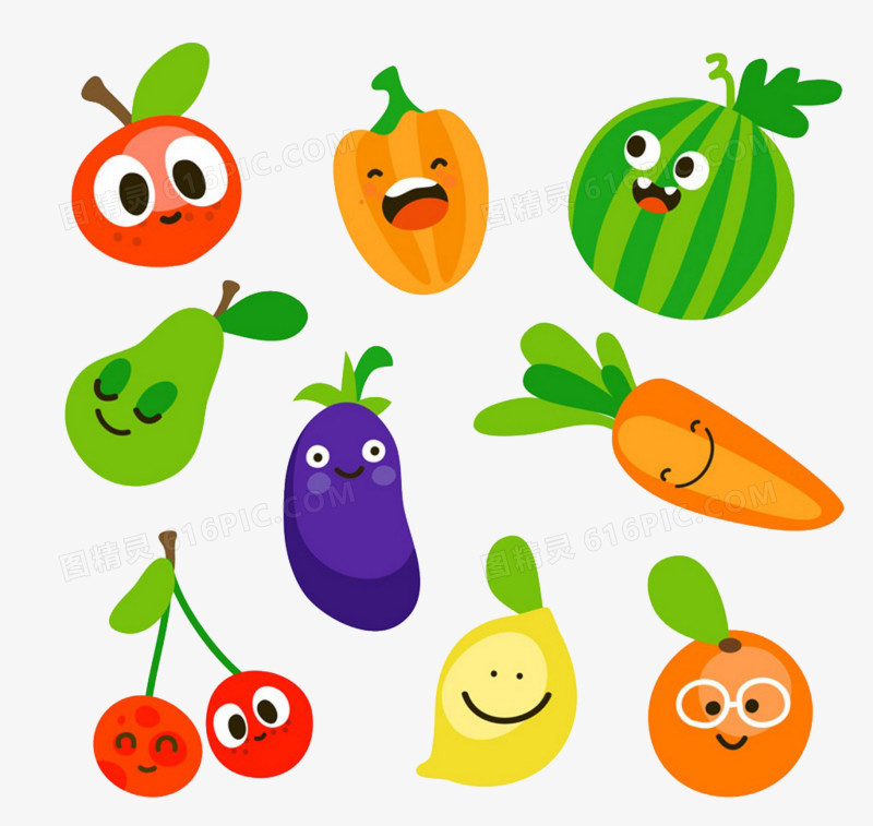9款可爱蔬菜水果