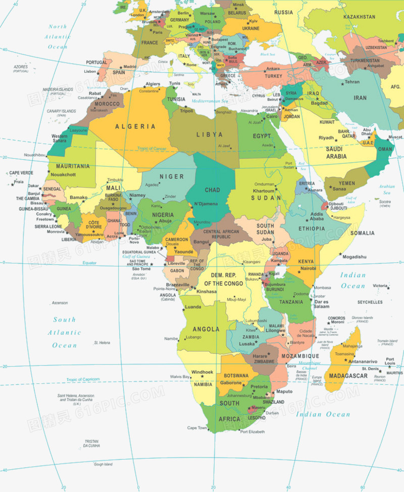 非洲地图