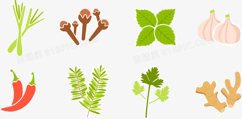 矢量图做菜的香料