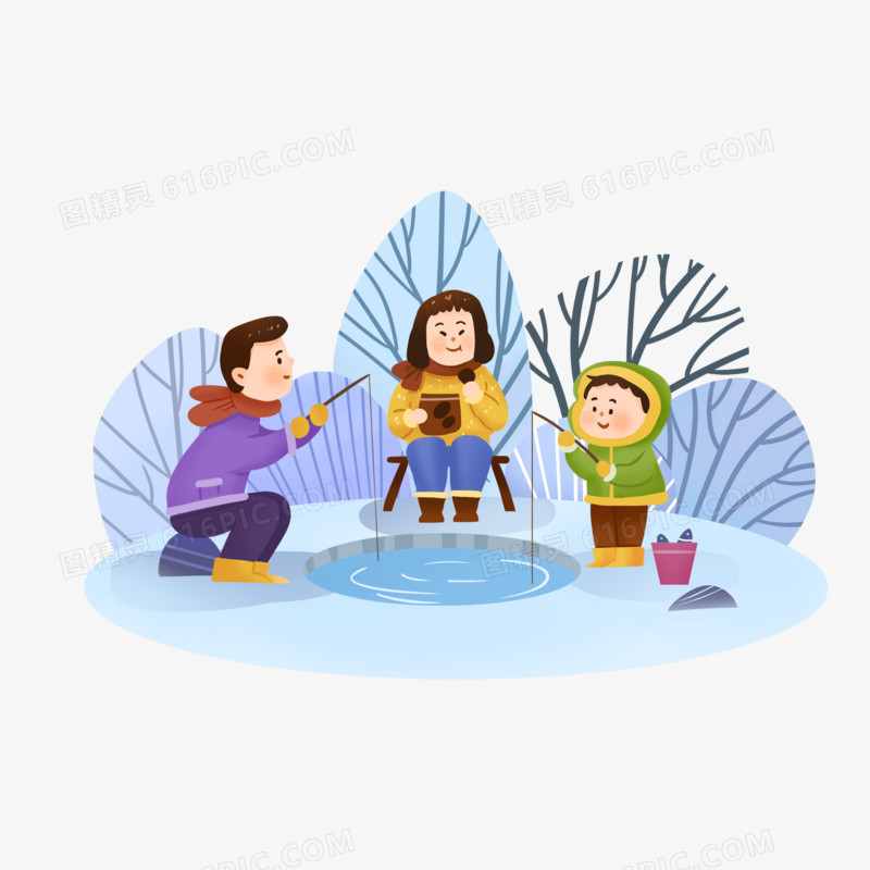 一组寒假家庭生活套图集合系列三元素