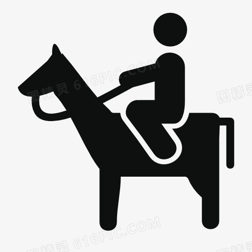 骑马的人图标