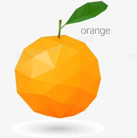 手绘创意橙子