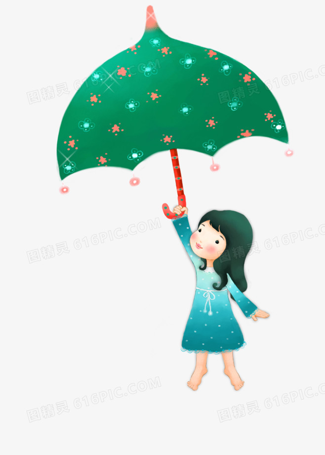 绿色卡通伞