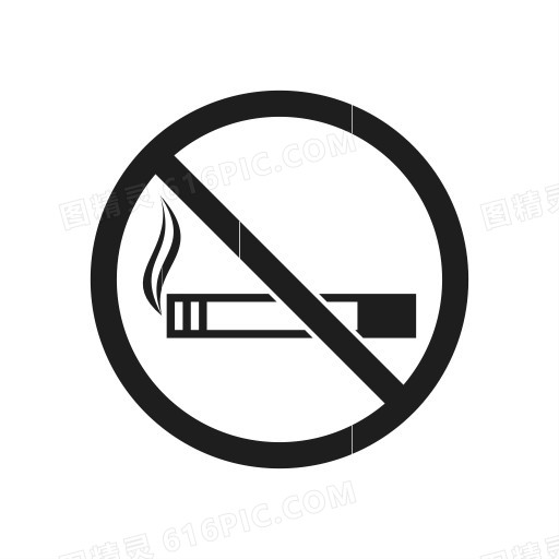 香烟不 可能禁止吸烟预防禁止禁止标志警告图标禁令