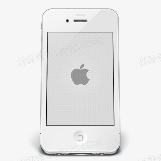 白色的苹果iPhone4-icons