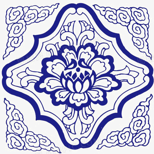 蓝色底纹图案