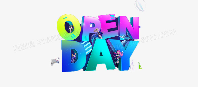 艺术字open day