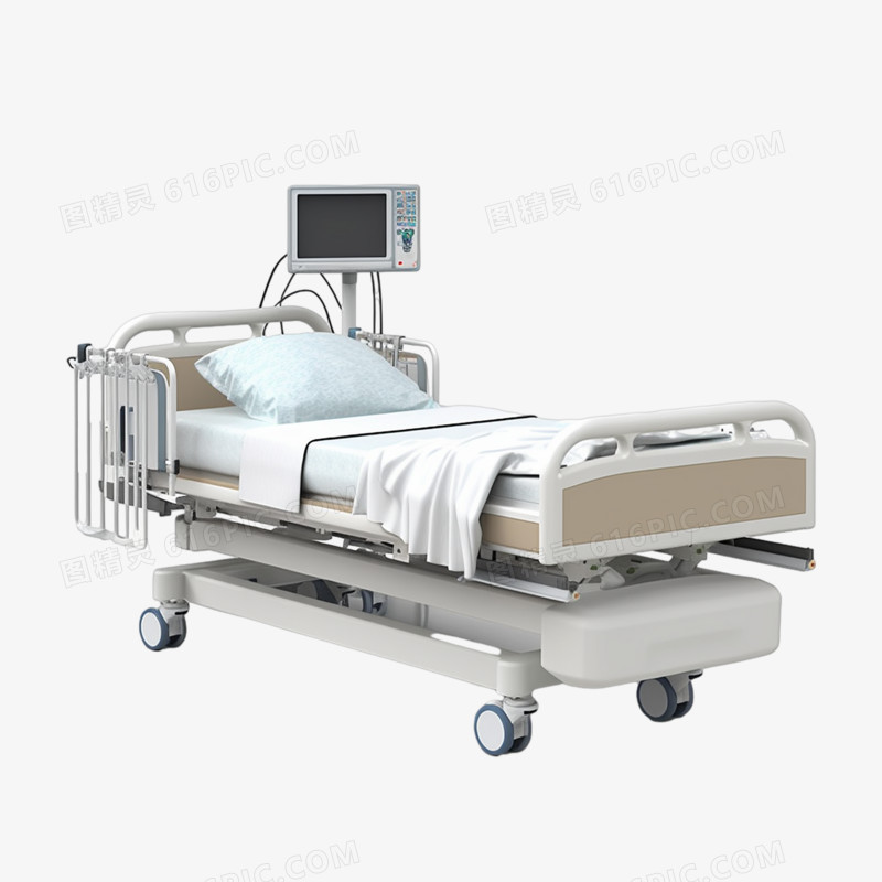 医用护理床医院检查床可移动床铺医疗元素