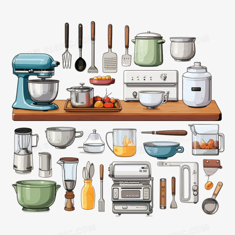 厨房用品烹饪用具厨艺工具元素