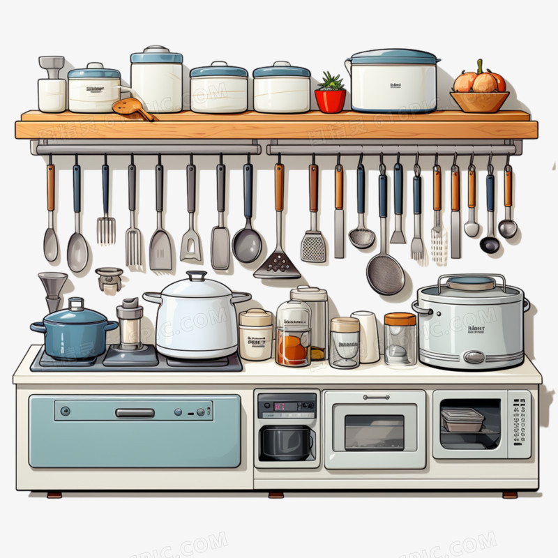 厨房用具用品厨艺工具烹饪元素