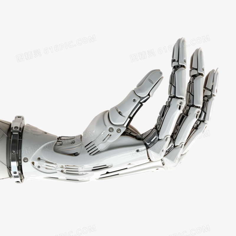 人工智能机械手臂3D科技元素