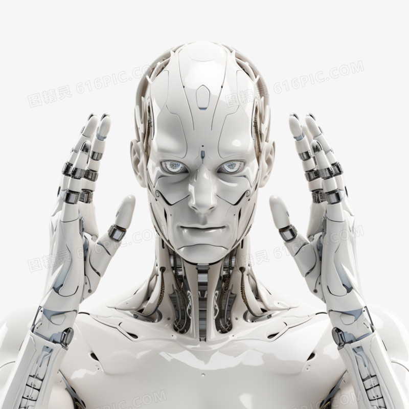 人工智能未来科技3D机器人元素