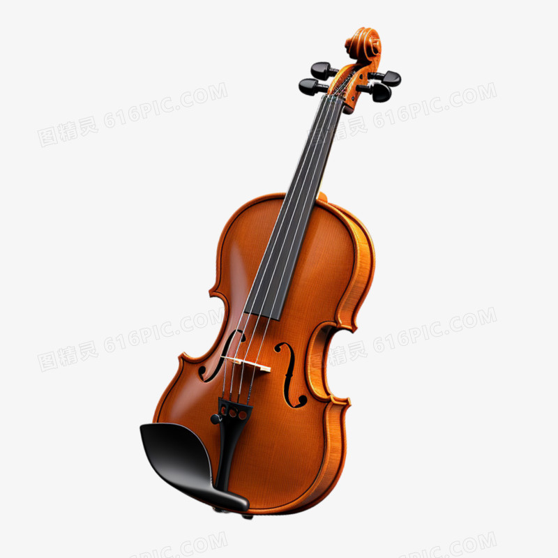 3D棕色音乐大提琴乐器元素
