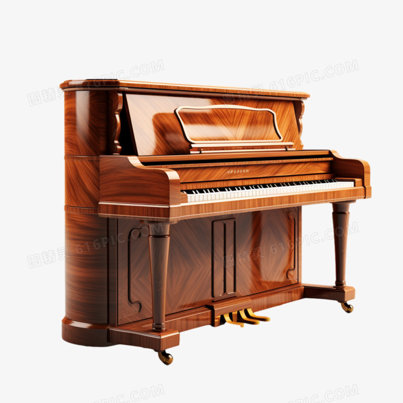 3D音乐用品高档钢琴乐器元素
