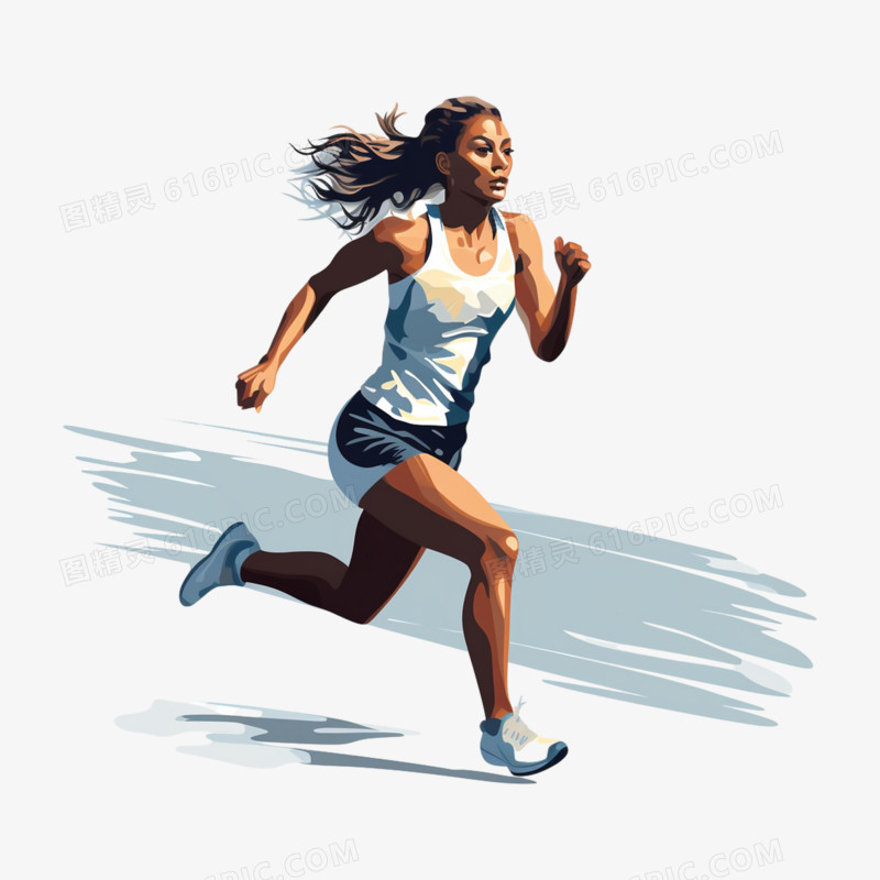 女子运动会田径比赛跑步元素