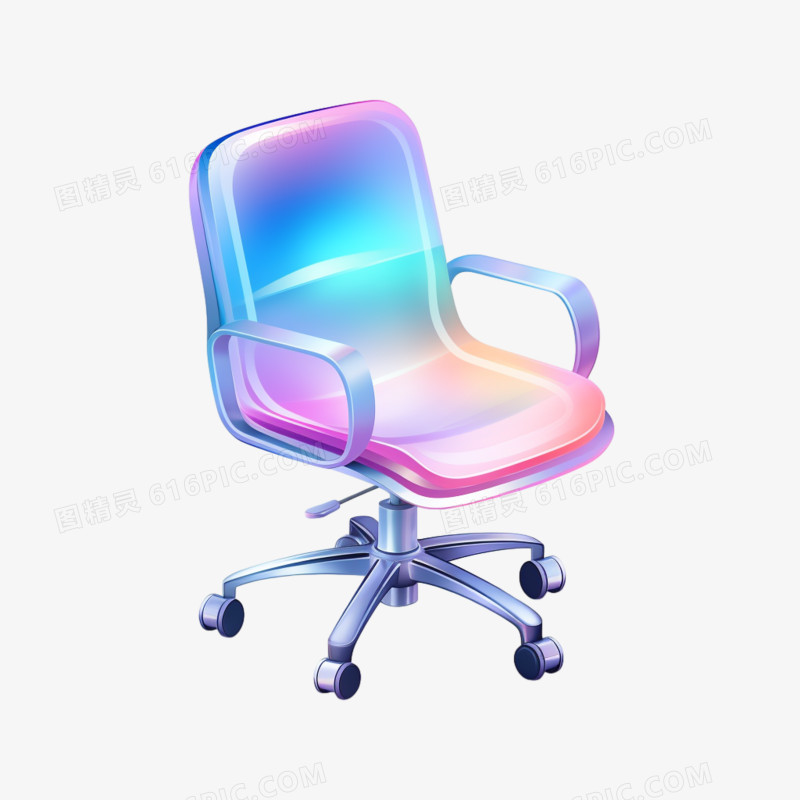 3D办公椅办公用品工作物品元素