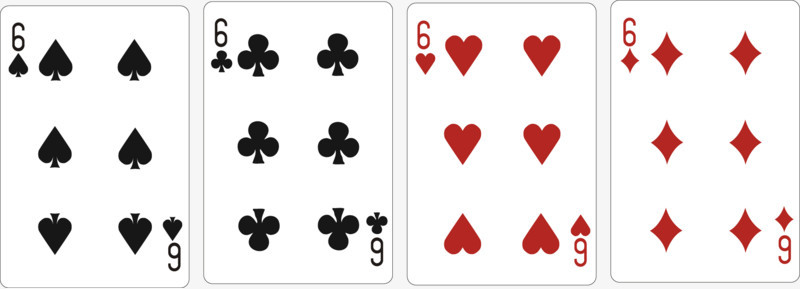 6精美扑克牌模版