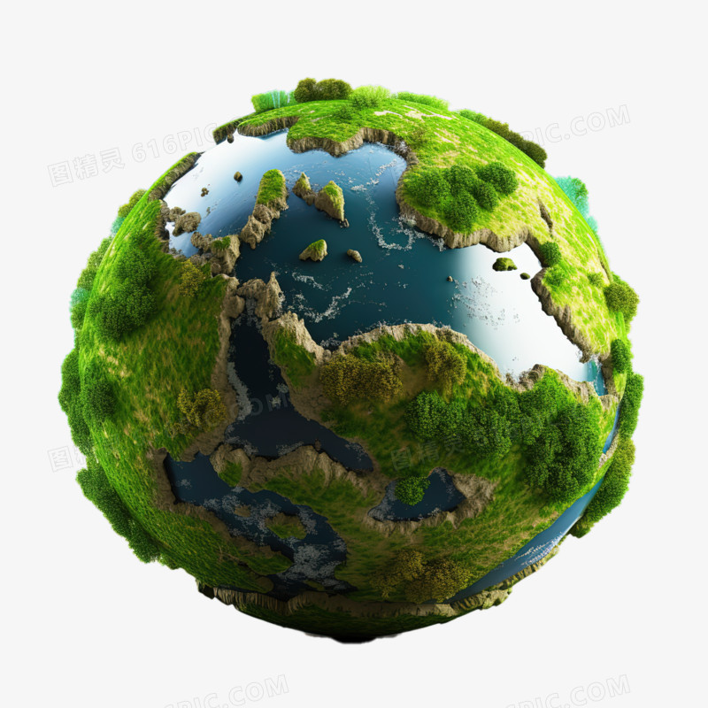 3D立体地球免抠素材