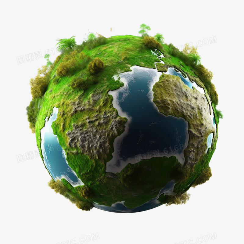 3D立体地球免抠素材