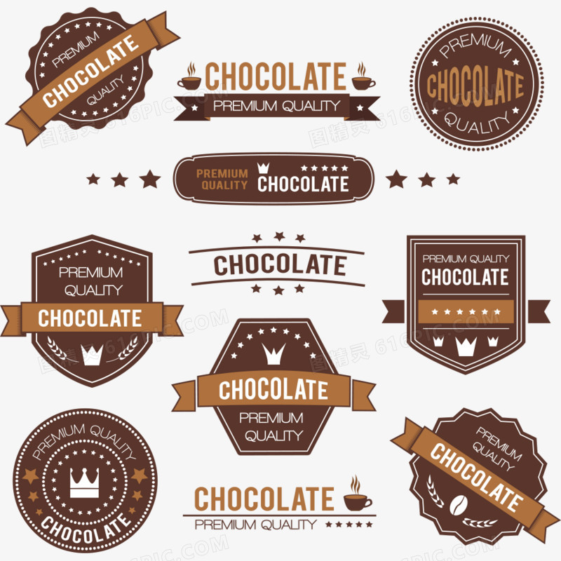 创意巧克力标签