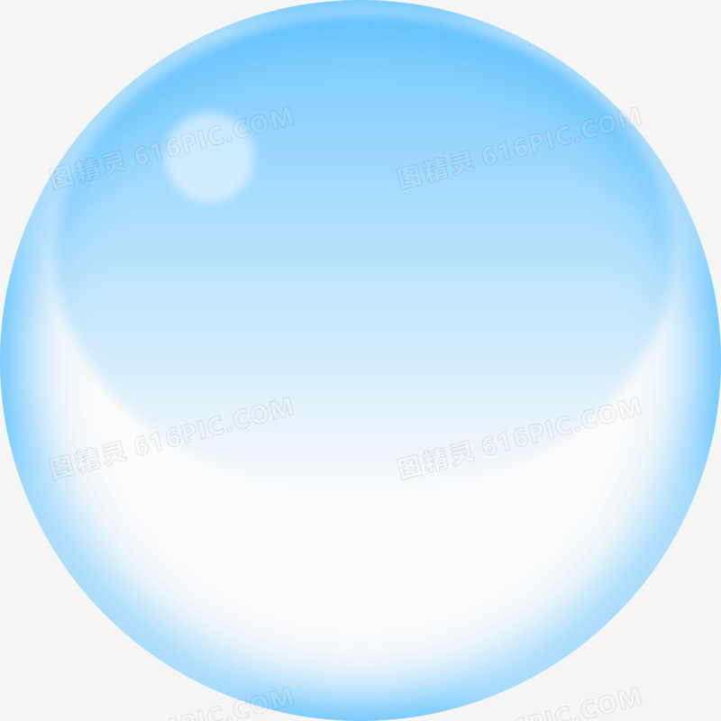 水晶蓝色泡泡