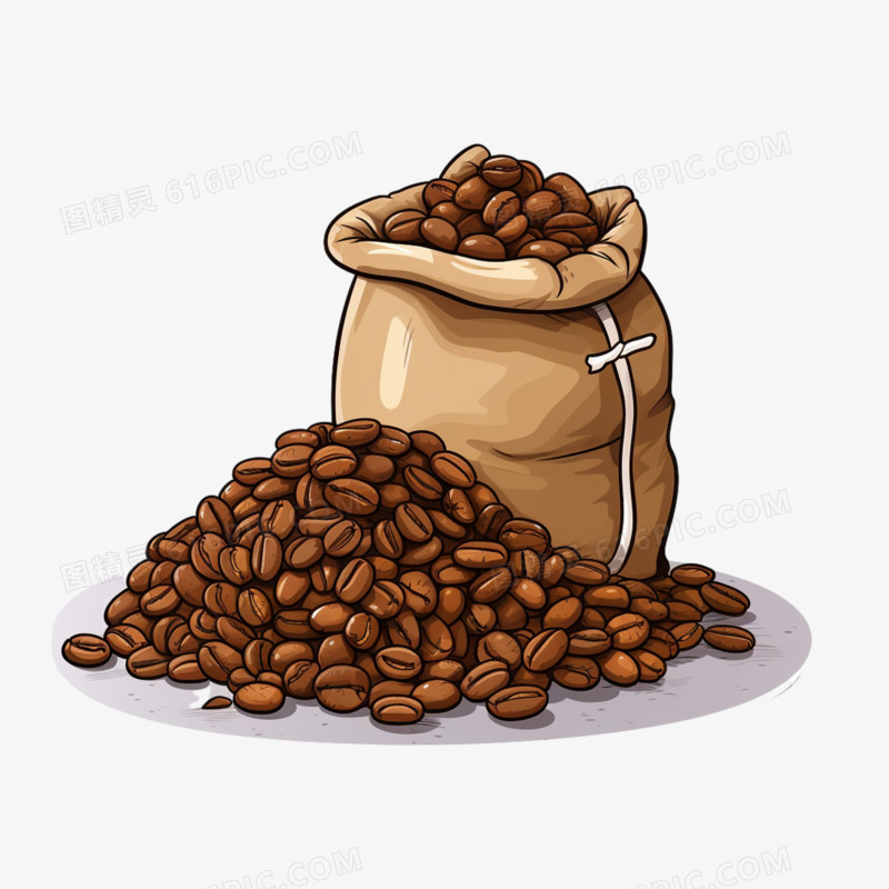 一袋装满的咖啡豆